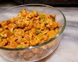 A picture of step 4 of Chicken tikka filling.