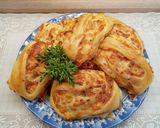 Búbos pizza recept fázis 10 fotója