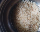A picture of step 1 of Coconut Rice.