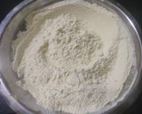 A picture of step 1 of Atta Halwa.