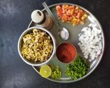 A picture of step 3 of Chana jor chaat.