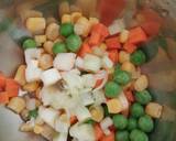 Creamy Vegetable Soup(Microwave recipe) recipe step 3 photo