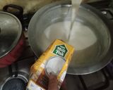 A picture of step 2 of Creamy chocolate custard.