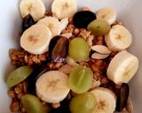 A picture of step 2 of My fruity Breakfast with pumpkin Seeds and Greek Yogurt. 😙.