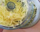 A picture of step 2 of Potato and Zucchini Fritter Nests.