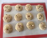 A picture of step 3 of Janmasthami special Panjari cookies.