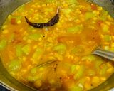 A picture of step 3 of Torai Chanadal sambar (Ridge gourd & Split chickpeas sambar).