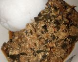A picture of step 6 of Awara egusi soup.