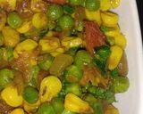 कॉर्न मटर चाट (Corn matar chaat recipe in hindi) रेसिपी चरण 3 फोटो