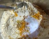A picture of step 1 of Besan Dhokala.