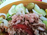 Ensalada con mango y frutos secos