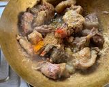 A picture of step 4 of Chana Gosht Awadhi style.