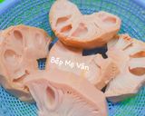 Hình bước làm 1 của món Mít non xào chay