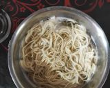 A picture of step 2 of Chicken noodles.