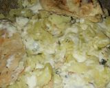 Foto del paso 4 de la receta: Pollo al verdeo con salsa Blanca y papas