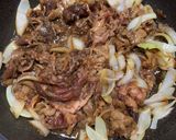 Foto langkah ke 7 dari resep Completed Yakiniku Beef bowl.