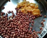 A picture of step 1 of Peanuts Ladoo.