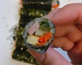 Hình bước làm 3 của món Kimpap mini 😝 (꼬마김밥)