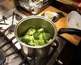 A picture of step 1 of Cream of broccoli soup.