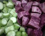 Foto langkah ke 1 dari resep Camilan Sehat Ubi Ungu+Madu.