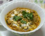 A picture of step 10 of Mushroom do pyaza.