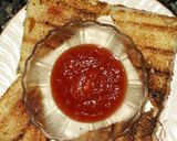 A picture of step 3 of Motton kheema sandwich.