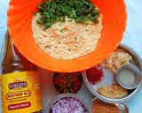 A picture of step 2 of Sattu Paratha.