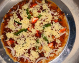 ஃப்ரைடு சிக்கன் பீட்ஸா ரெசிபி ஸ்டேப் 7 புகைப்படம்