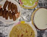 A picture of step 15 of Reshmi kabab Roll.