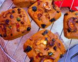 A picture of step 6 of Christmas Fruit Cake Muffins, Eggless.