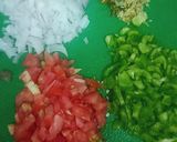 A picture of step 1 of Paneer Bell Pepper Bhurji.