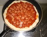 Foto langkah ke 9 dari resep Pizza teflon.
