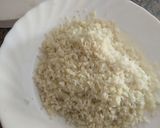 A picture of step 2 of Cauliflower crust pizza-gluten free.