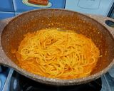 Foto langkah ke 6 dari resep La Fonte Spaghetti Saos Bolognese Rasa Ayam.