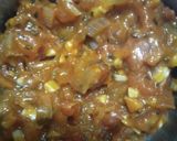 A picture of step 3 of Pasta in red sauce.