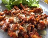 รูปขั้นตอนการทำที่ 4 ของ ไก่กรอบซอสพิซซ่ามอสเซเรล่าชีส🍗 (คีโต)
