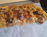 Foto del paso 12 de la receta: Pizza sin amasar de pollo🍗, carne, carnes frías y queso🧀🍕🥩