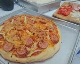 Foto langkah ke 8 dari resep Pizza Homemade (No Mixer, No Ulen).