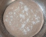 Foto langkah ke 3 dari resep Almond Double Chocolate Sourdough Bread (72%).
