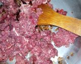 A picture of step 3 of Kohati keema Karahi.
