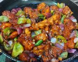 A picture of step 3 of Street Style Dry Chilli Chicken.