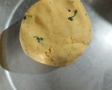 A picture of step 2 of Makki ki Roti.
