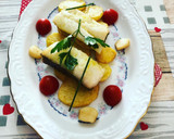 Foto del paso 6 de la receta: Filetes de bacalao confitado con base de patata panadera