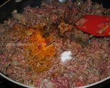 A picture of step 2 of Azerbaijani Minced Meat Qeema  قیمه خشک اردبیلی.