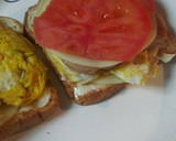 A picture of step 5 of Spam and Eggs on Toasted Bread.