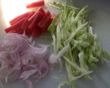A picture of step 2 of Fried Rice stuffed Omelette.