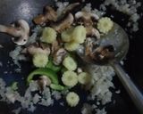 A picture of step 2 of Mushroom Babycorn rice.