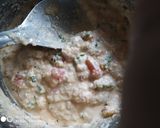 A picture of step 3 of Italian Chilla.