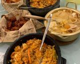 今晚歐爸來用餐：韓式拌飯/韓國炸雞(年糕)/泡菜牛奶鍋的食譜步驟3照片