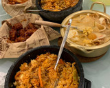 今晚歐爸來用餐：韓式拌飯/韓國炸雞(年糕)/泡菜牛奶鍋的食譜步驟3照片